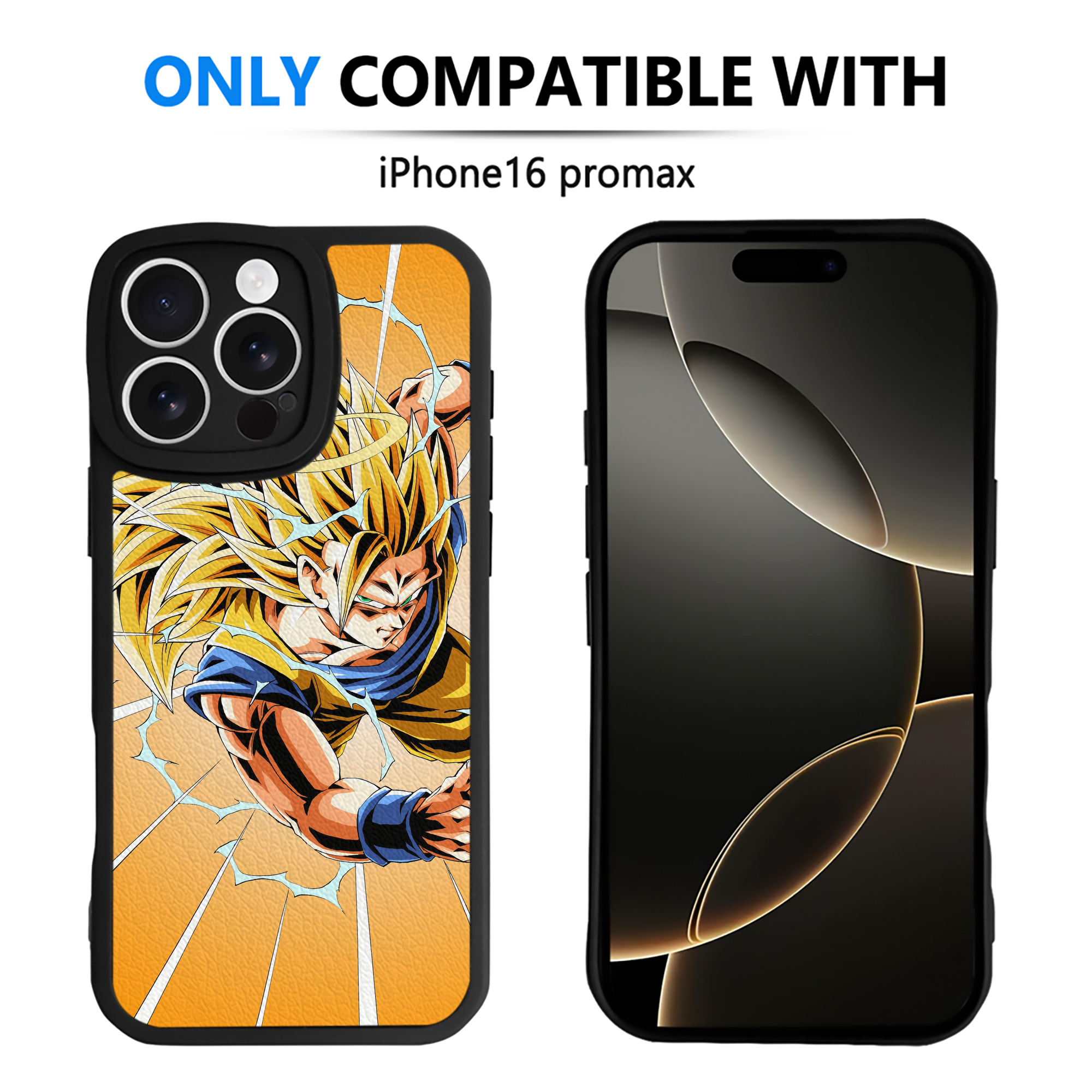 （画像用） ドラゴンボール DRAGON BALL 【iPhone 16シリーズ対応】シリコンスマホケース（レザー調） 材質：シリコン